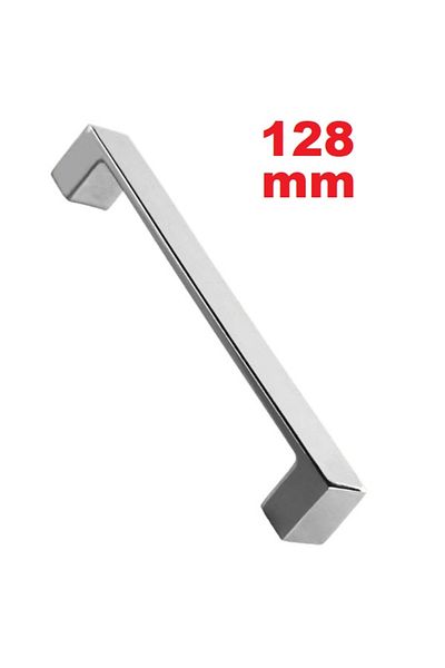 teekno Metal Handle Straight Furniture Kitchen Drawer Cabinet Cupboard Handle Handle Chrome (128Mm-12.8Cm)