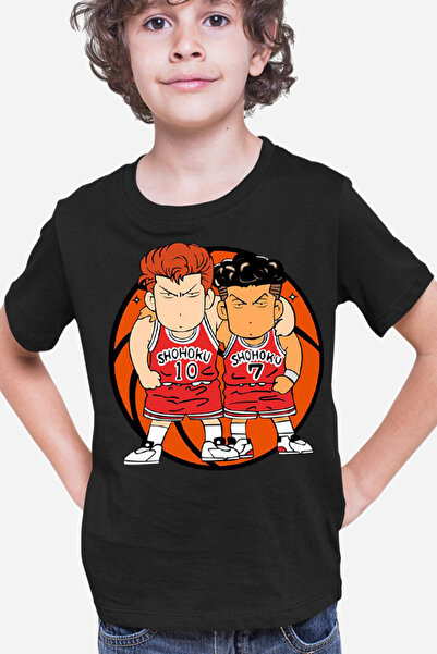 OEM Tricou copii Slam Dunk Sakuragi Rukawa Liceu Anime