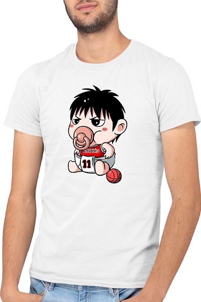 OEM Men's T-shirt Slam Dunk Mitsui Basket Star Anime Bebe