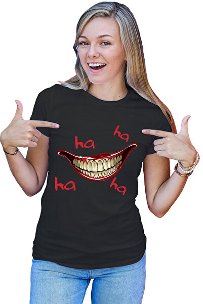 OEM Tricou Femei Joker Smile Laugh Psychopath Hurt Lips Self Defense