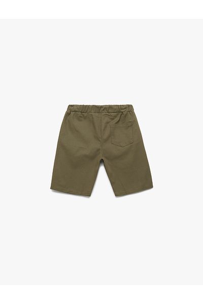 Koton Cotton Waist Lace Pocket Basic Shorts