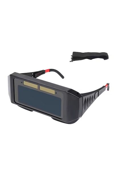 OEM Auto-Dimming Welding Glasses, Solar, Adjustable, Eye Protection, Black