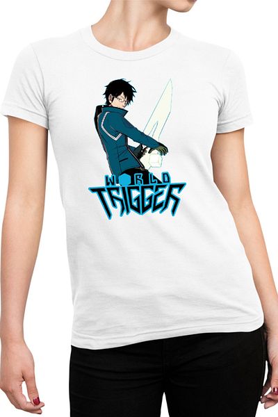 OEM Tricou Femei World Trigger Mikumo Osamu Sword Weeb
