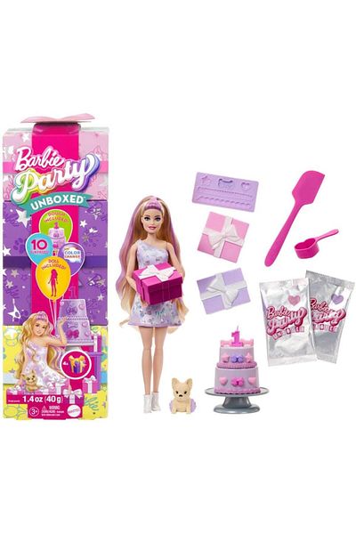 mattel Barbie Party Unboxed Reveal - Blonde JFG70