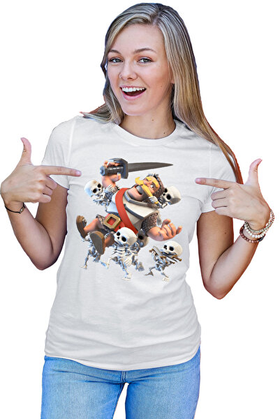 OEM Tricou Femei Clash Royale Carry Skeletons Weapons Knight