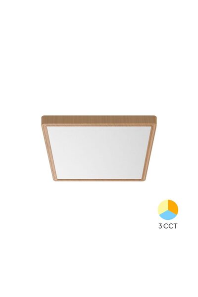 Braytron PLAFONIERA LED 20W 3IN1 IP40 LEMN JADE SQR SLR