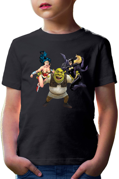 OEM Tricou copii Shrek Wonder Woman Catwoman Super Hero Medieval Era
