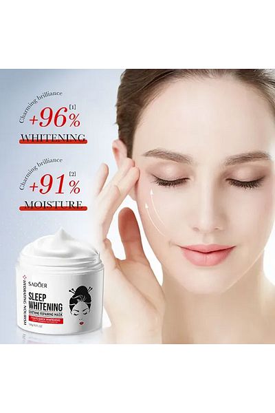 SADOER 5 in 1 Pack Silky Hair Oil Aloe Vera Foundation Rice Raw Lotion Whitening Repair Face Cream