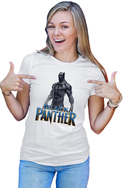 OEM Tricou Femei Black Panter Single Movie Logo Comics