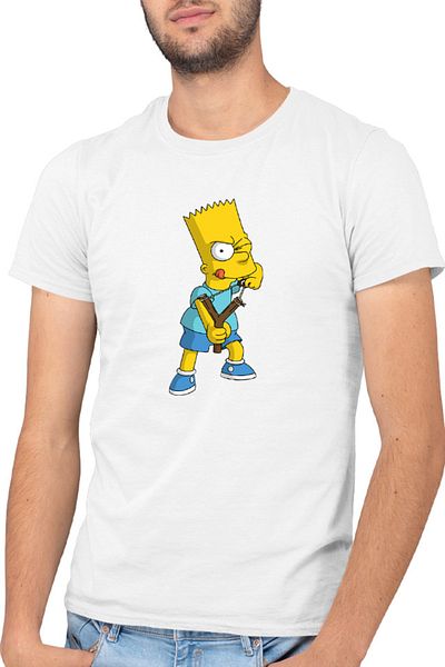 OEM Men's T-shirt The Simpsons Game Matt Groening Sitcom American