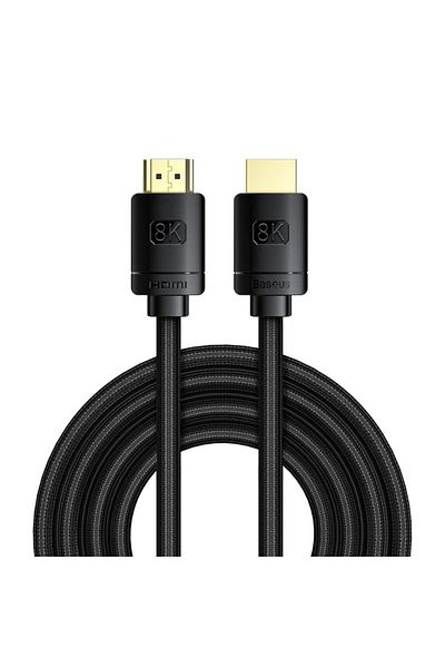 Baseus Kabel HDMI 2.1 8K 60 Hz eARC QMS Dynamic HDR VRR ALLM 3m czarny