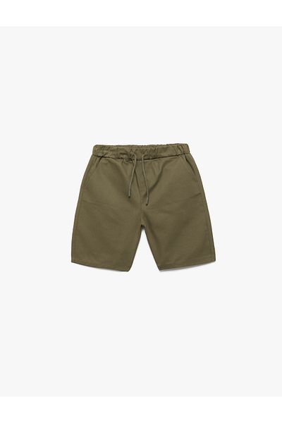 Koton Cotton Waist Lace Pocket Basic Shorts