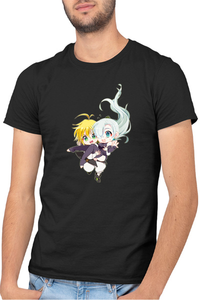 OEM Tricou barbati Seven Deadly Sins Chibi Elizabeth Fantasy Anime