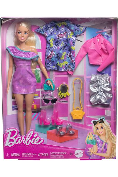mattel Barbie Doll & Party Fashions HYT61