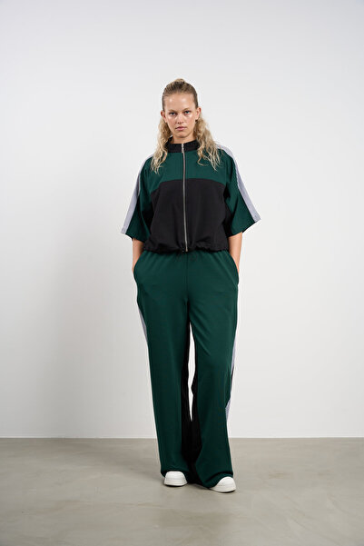 HANIQA Γυναικείο Σετ Φόρμας Plus Size Garnished Κατάλληλο για το Καλοκαίρι