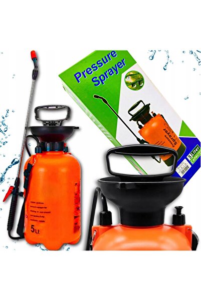 Azaris Pulverizator manual cu presiune 5L, lansă lungă, pulverizator solid gros