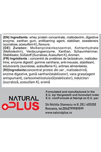 Natural Plus Whey Pro 2.5 kg - 100% Whey Protein Concentrate, Chocolate DUBAI flavour