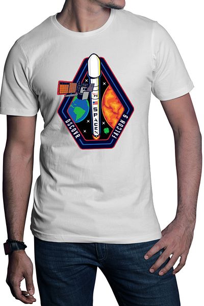 OEM Men's NASA Sun Mission Voyager Curiosity Discovery Flask T-shirt