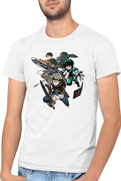 OEM Tricou barbati Black Clover Asta My Hero Academia Deku AOT Power Super