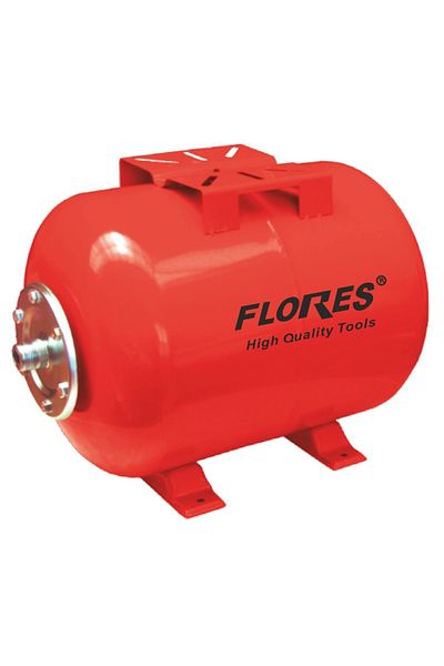 flores Expansion vessel for water pump, red, 50 liters