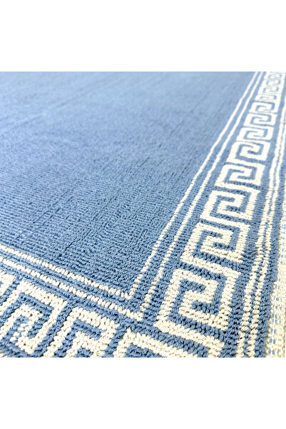 OEM Woven Cotton Rug, Blue, 60 x 90 cm, CBB100
