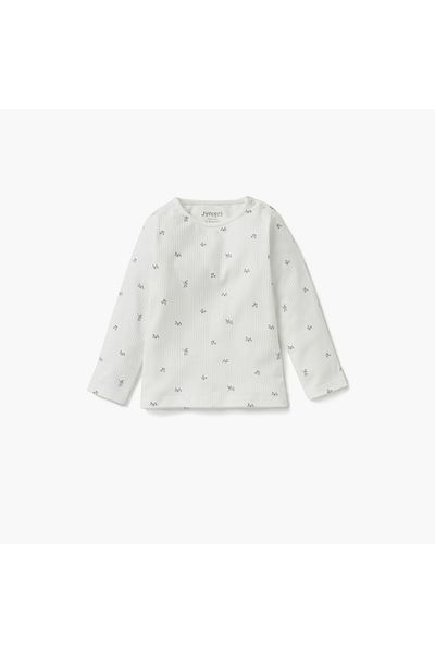 Juniors Floral Print T-shirt and Pyjama Set