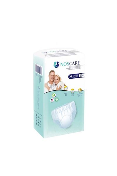 NOSCAR Adult Diapers for Incontinence, NOS CARE, Size XL, 20 Pieces