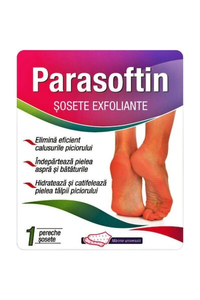 Zdrovit Șosete exfoliante Parasoftin, 1 pereche