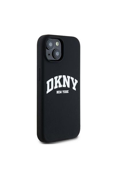 Dkny Case for Apple iPhone 15 Plus - Hard Liquid Silicone Logo MagSafe Magnetic Elegant Black