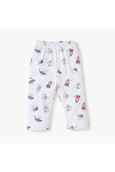 Juniors All-Over Space Print T-shirt and Pyjama Set