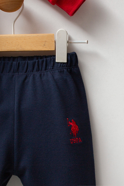 U.S. Polo Assn. Licensed Baby Boy Bottom Top 2 Piece Set