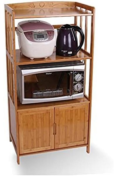 genric FFD Multi-Function Bamboo Book Shelf Bamboo and Wood Bookcases Bookshelf Storage Cabinet