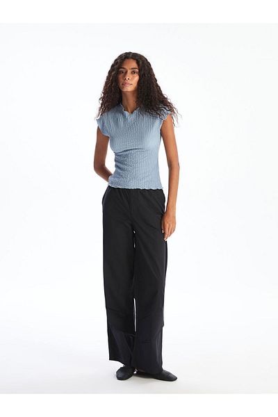 LC Waikiki New Season Stand Collar Textured Women's Body - S5R260Z8
