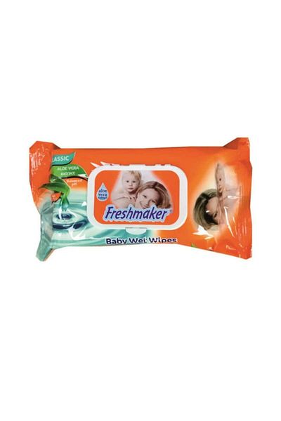 Freshmaker Baby Wet Wipes with Aloe Vera Extract Freshmaker, 72 Pieces