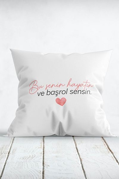 ÇELİKLER HEDİYE This Is Your Life and You Are the Best Printed Pillow