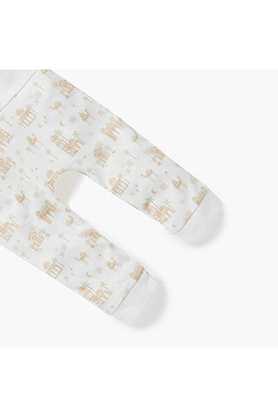 Juniors Camel Applique Sleepsuit with Long Sleeves and Collar