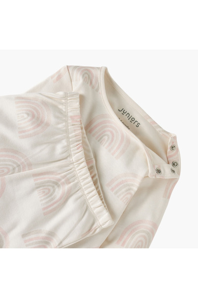 Juniors Rainbow Print T-shirt and Pyjama Set