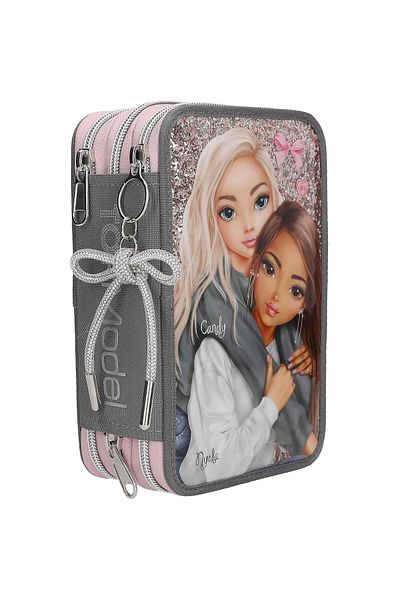 Top Model TOPModel pencil case equipped with 3 zippers My BFF