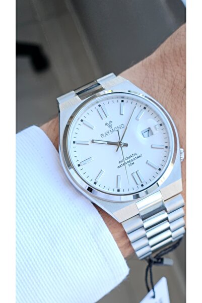 Raymond Rym-0104 Automatic Men's Watch - Miyota Machine - Steel Case and Cord - 2 Years Warranty