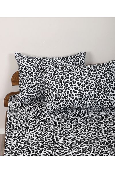 ENESSA Patterned Fitted Sheet Single and King Size