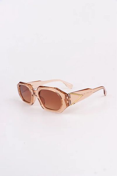 MACERATİ Unisex Vintage New Season Honey Nude Sunglasses