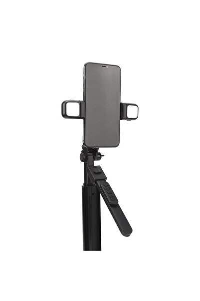 Techsuit Stick selfie cu telecomandă și lumină LED, 167 cm - (K30S) - Negru