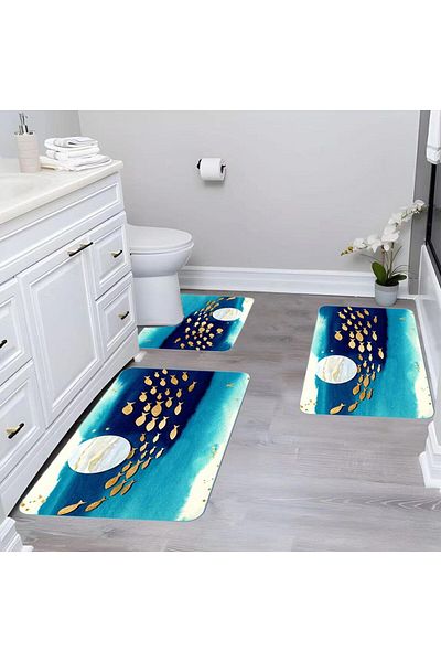 OEM Set of 3 Non-slip Bath Mats 60x90 CBA112