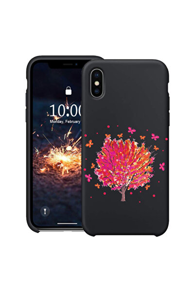 bestcase ® Carcasă subțire din silicon pentru Apple iPhone 16e, Arbore cu flu...