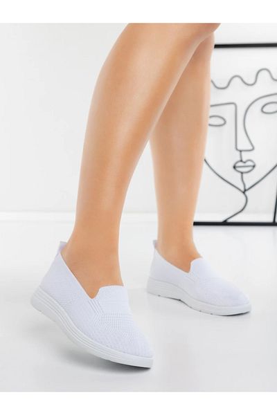 mei Women's Ballerinas 5YA13 White