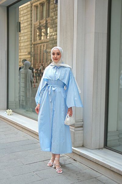 LOCCO Women's Rhanna Dress Baby Blue