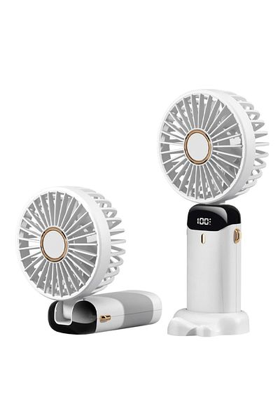 Techsuit Portable Fan, 1800mAh - (N15) - White