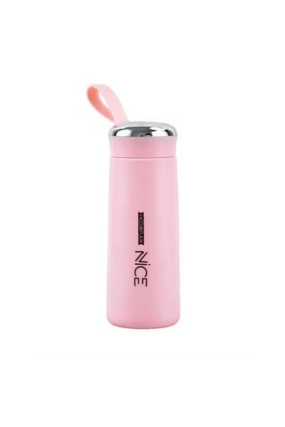 MOAWAVE Glass, mug for liquids, glass interior, 400ml Pink color MOAWAVE™