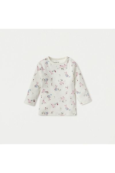 Juniors Printed Long Sleeves T-shirt and Pyjama Set