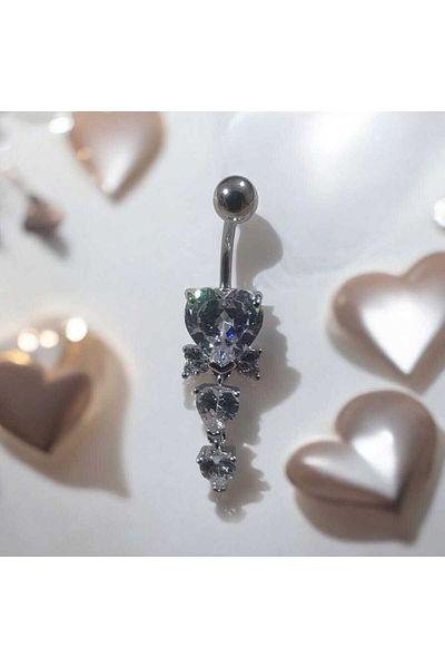 Begonia Accessories 316L Surgical Steel Stainless Tarnish Free Fashion Zircon Stone Navel Piercing